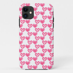 Polka Dot And Stripes Hearts Case-Mate iPhone Case