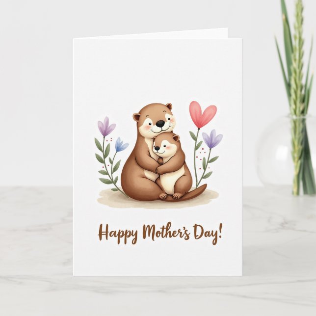 Polka Dot Aquatic Love Card (Front)
