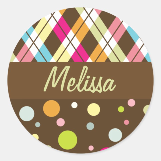 Polka Dot & Argyle Seal (Front)