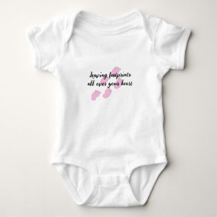 Polka Dot Baby Footprints Bodysuit