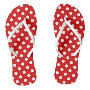 Polka dot background jandals
