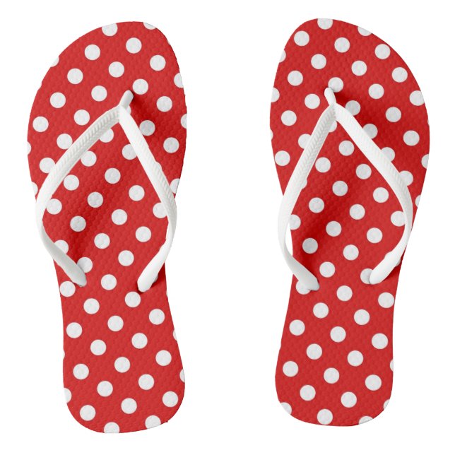 Polka dot background jandals (Footbed)