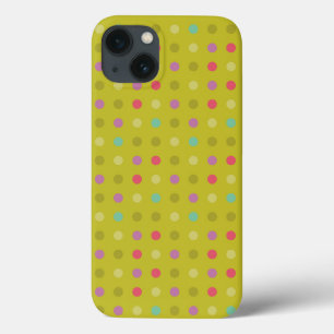 Polka-dot background pattern iPhone 13 case