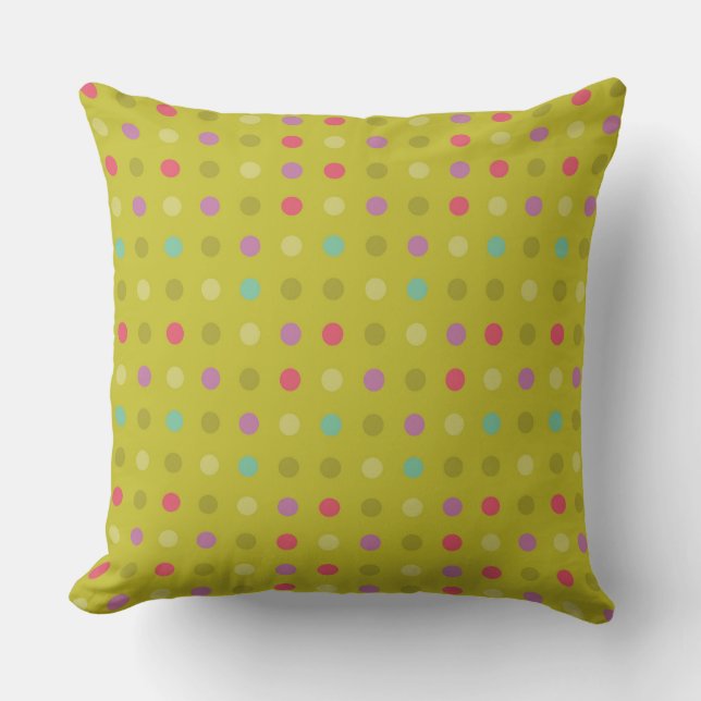 Polka-dot background pattern cushion (Front)