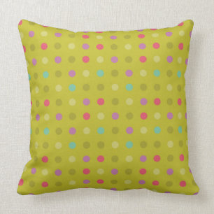 Polka-dot background pattern cushion