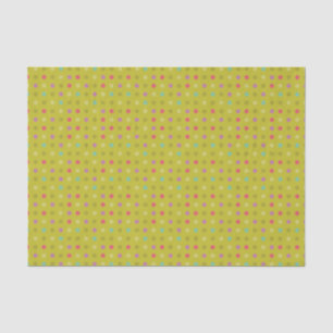 Polka-dot background pattern tissue paper