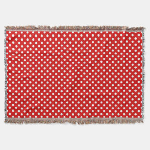 Polka dot background throw blanket