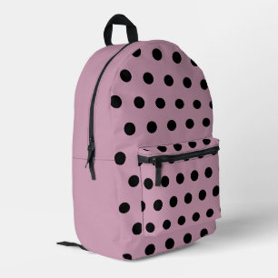 Polka Dot Backpack (Pink & Black)