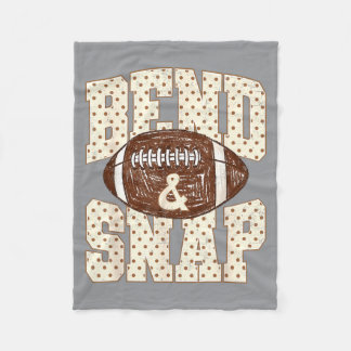 Polka Dot Bend And Snap Football Game Day Fleece Blanket