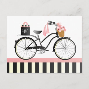 Polka Dot Bike Postcard