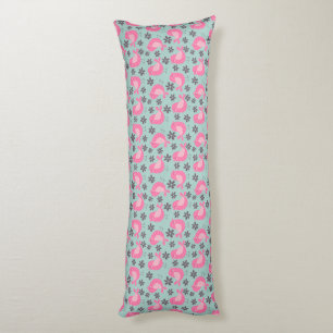 Polka Dot Birds and Flowers Body Cushion