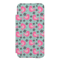 Polka Dot Birds and Flowers