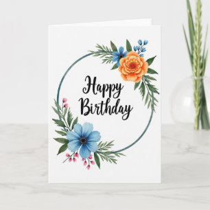 Polka Dot Birthday Bloom Card