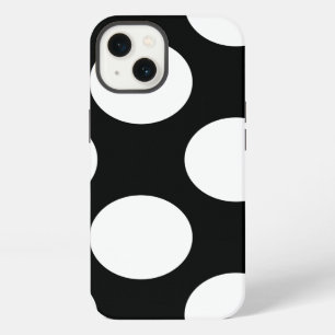 Polka Dot (Black & White) Any Size Customisable iPhone 13 Case