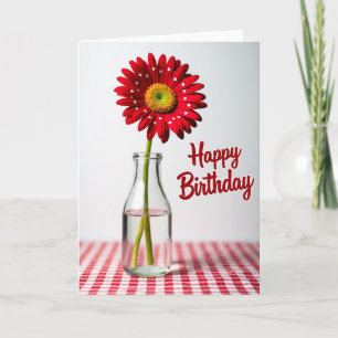 Polka Dot Bloom Birthday Card