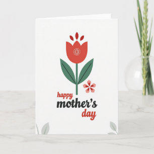 Polka Dot Bloom Mothers Day Card