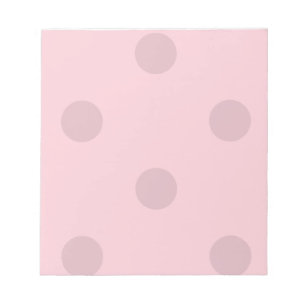 Polka Dot Blush Pink Notepad
