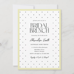 Polka Dot Bridal Brunch Invitation