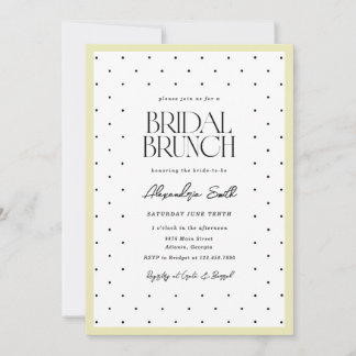 Polka Dot Bridal Brunch Invitation