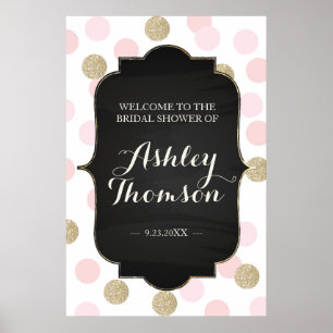 Polka Dot Bridal Shower Sign