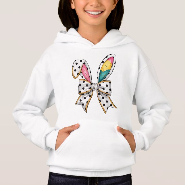 Polka Dot Bunny Bow (Front)