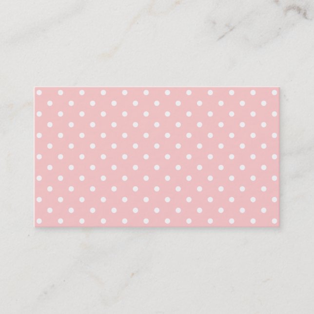 Polka dot business cards | Customisable background (Front)