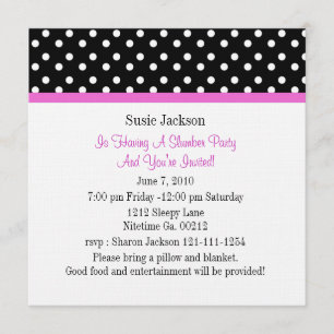 Polka Dot Butterfly Party Invitations