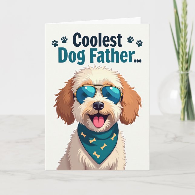 Polka Dot Canine Father Card (Front)