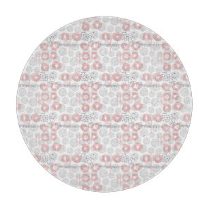 Polka Dot Circle Pattern Cutting Board
