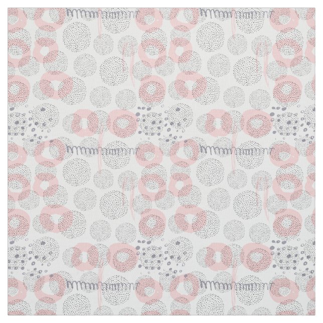 Polka Dot Circle Pattern Fabric (Swatch)