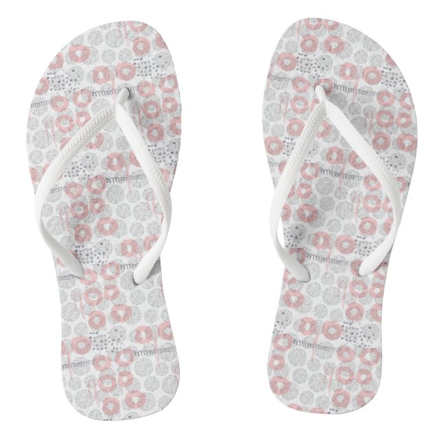 Polka Dot Circle Pattern Jandals (Footbed)