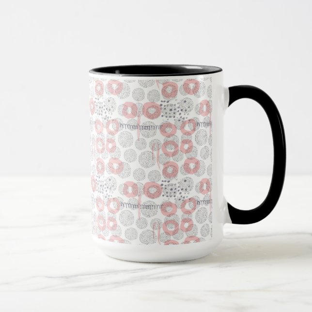 Polka Dot Circle Pattern Mug (Right)
