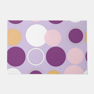 Polka Dot Circles Retro Modern Pattern Doormat