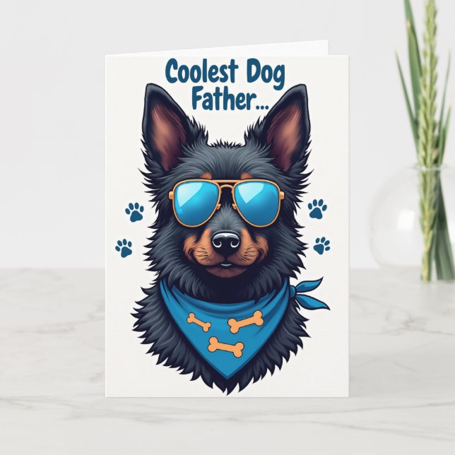 Polka Dot Cool Canine Card (Front)