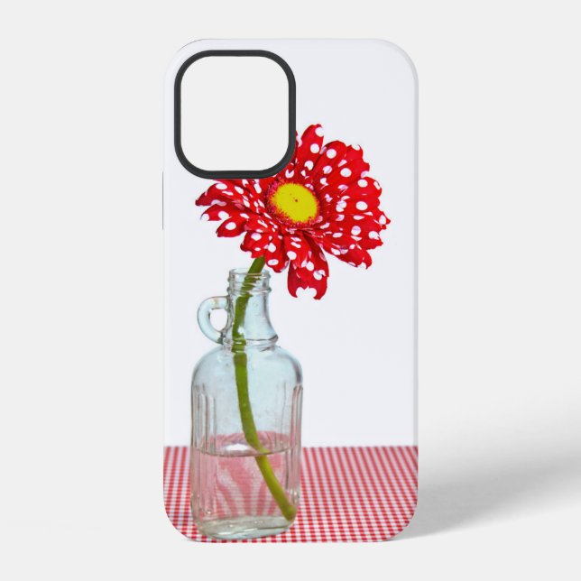 Polka Dot Daisy in Bottle iPhone Case (Back)