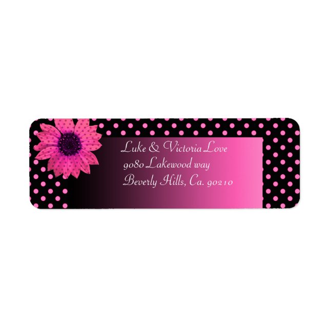 Polka Dot Daisy Pink Wedding (Front)