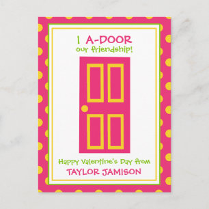 Polka Dot Door Personalised Valentine's Cards