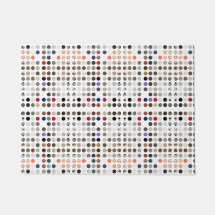 polka dot doormat 18" x 24"