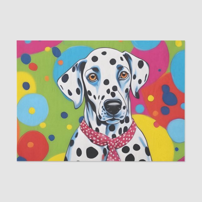 Polka Dot Dreams Dalmatian Tissue Paper (Front)
