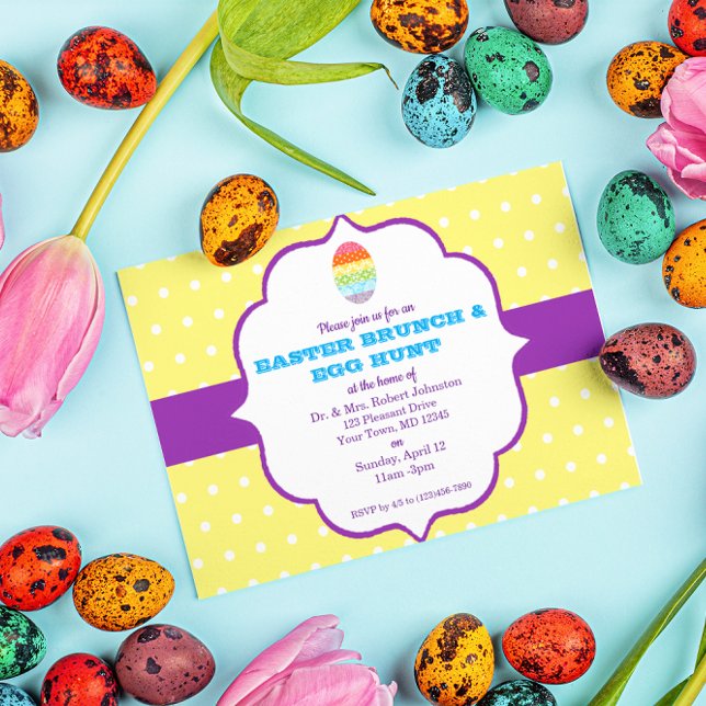 Polka Dot Easter Invitation (Creator Uploaded)