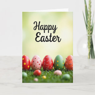 Polka Dot Eggs Easter Card
