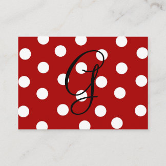 Polka Dot Enclosure Card