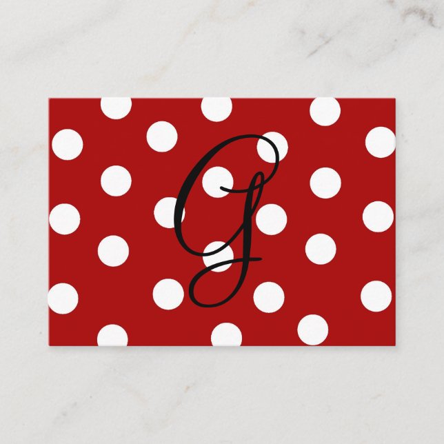 Polka Dot Enclosure Card (Front)