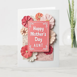 Polka Dot Floral Paper Card