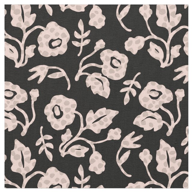 Polka Dot Flower Fabric (Close Up)