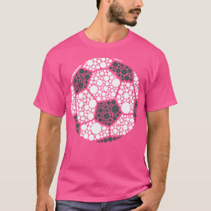 Polka Dot Football Soccer Lover Happy Dot Day Spor T-Shirt