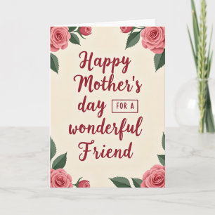 Polka Dot Friend Mothers Day Card