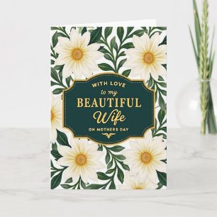 Polka Dot Golden Mothers Day Card
