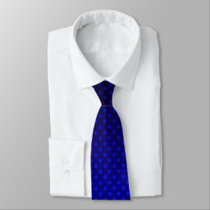 Polka dot gradient navy black colours dark print tie