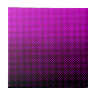 Polka dot gradient purple black colours dark print tile